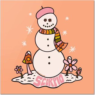 Scorpio Snowman Posters and Art